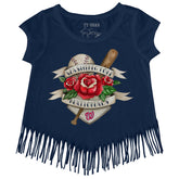 Washington Nationals Tattoo Rose Fringe Tee
