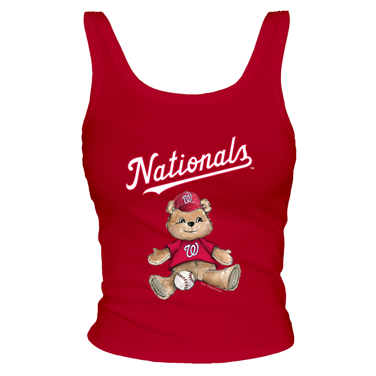Washington Nationals Teddy Ribbed Tank - Tiny Turnip