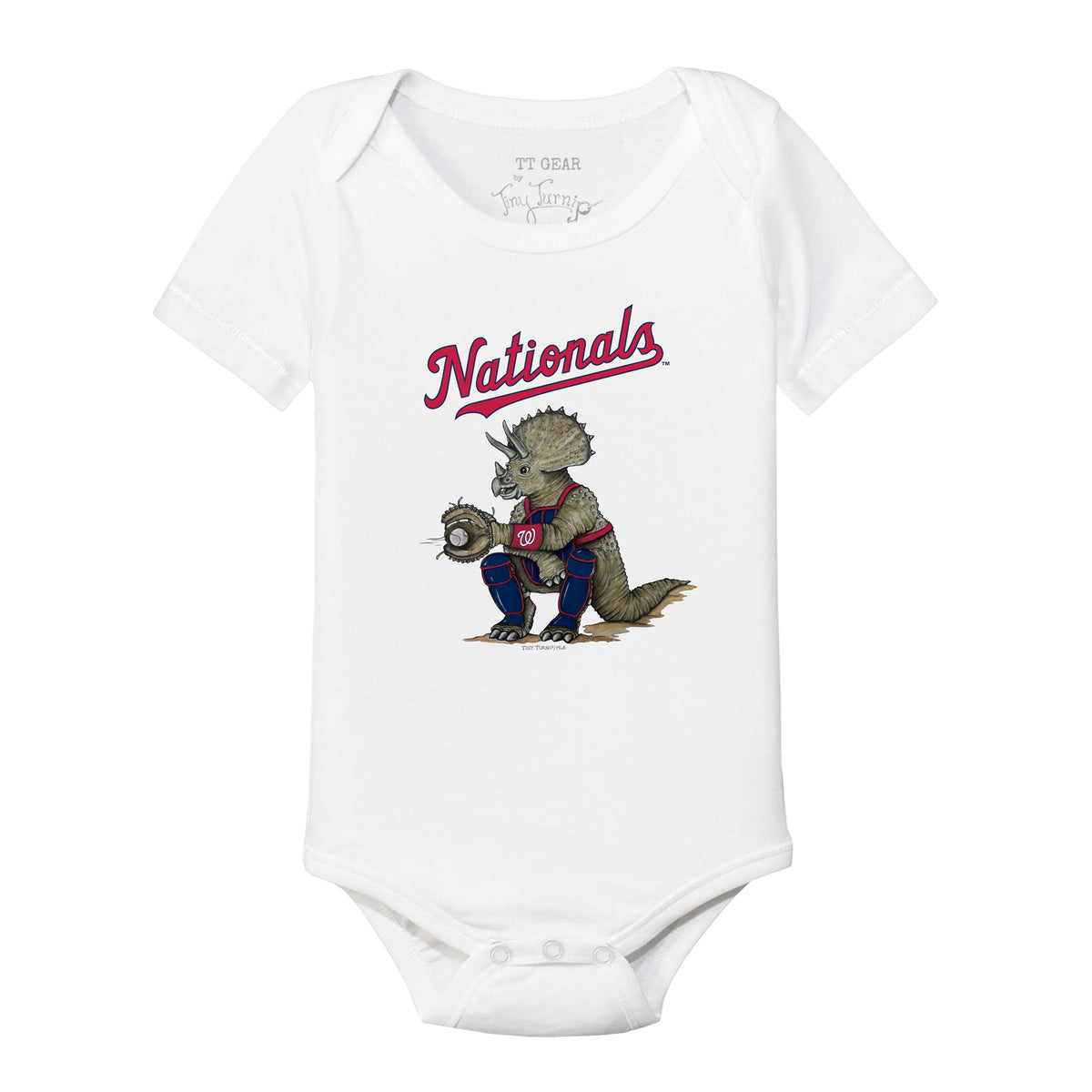 Washington Nationals Triceratops Short Sleeve Snapper