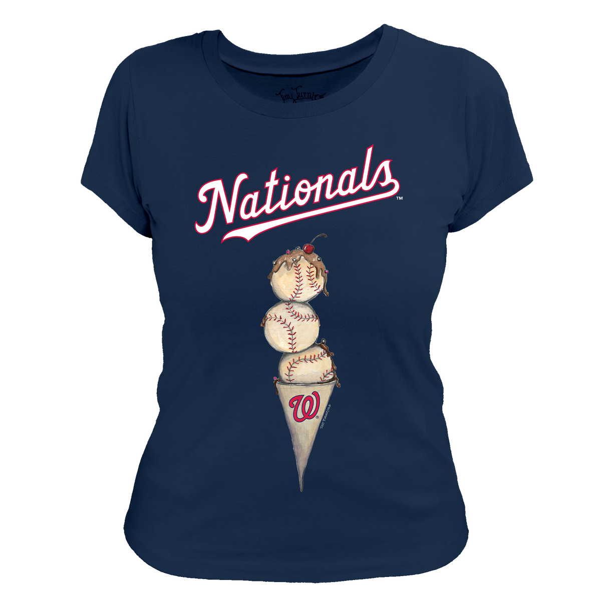 Washington Nationals Triple Scoop Women's Tee Shirt