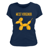 West Virginia Mountaineers Balloon Dog Women's Tee Shirt