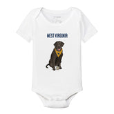 West Virginia Mountaineers Black Labrador Retriever Short Sleeve Snapper