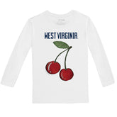 West Virginia Mountaineers Cherry Long-Sleeve Tee Shirt
