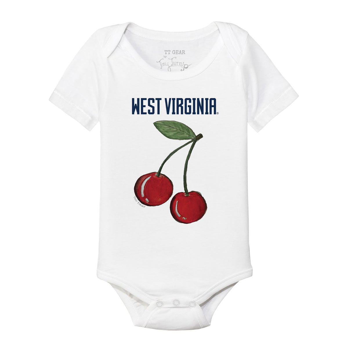West Virginia Mountaineers Cherry Short Sleeve Snapper