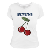 West Virginia Mountaineers Cherry Women's Tee Shirt