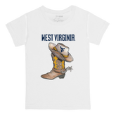 West Virginia Mountaineers Cowboy Boot Kid's Tee Shirt