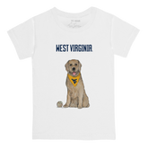 West Virginia Mountaineers Golden Retriever Kid's Tee Shirt