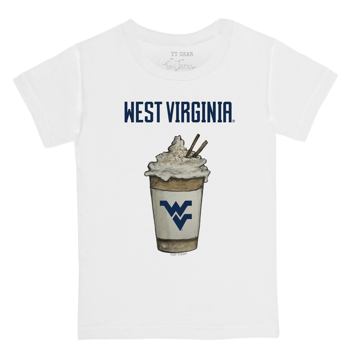 West Virginia Mountaineers Latte Kid's Tee Shirt