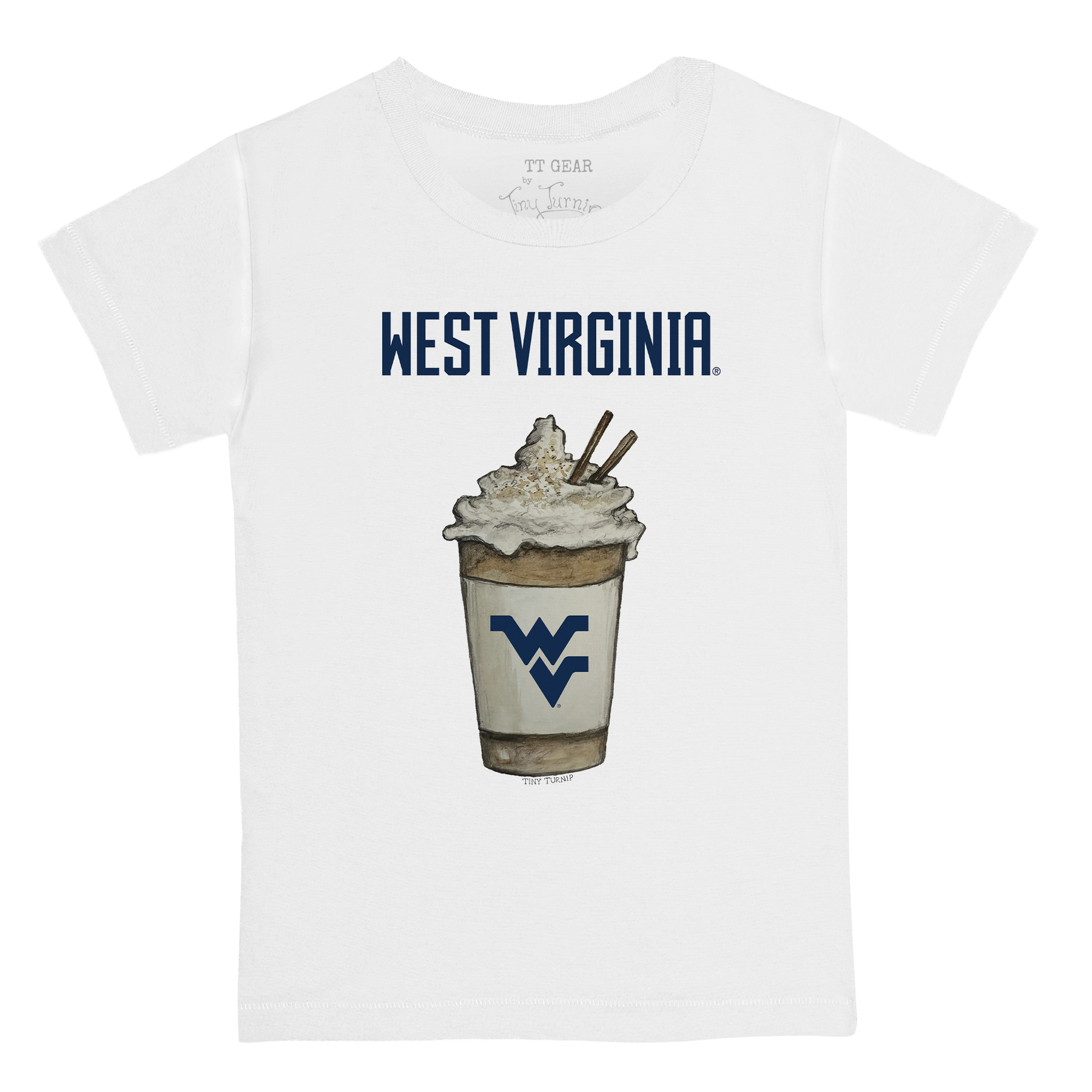 West Virginia Mountaineers Latte Kid's Tee Shirt