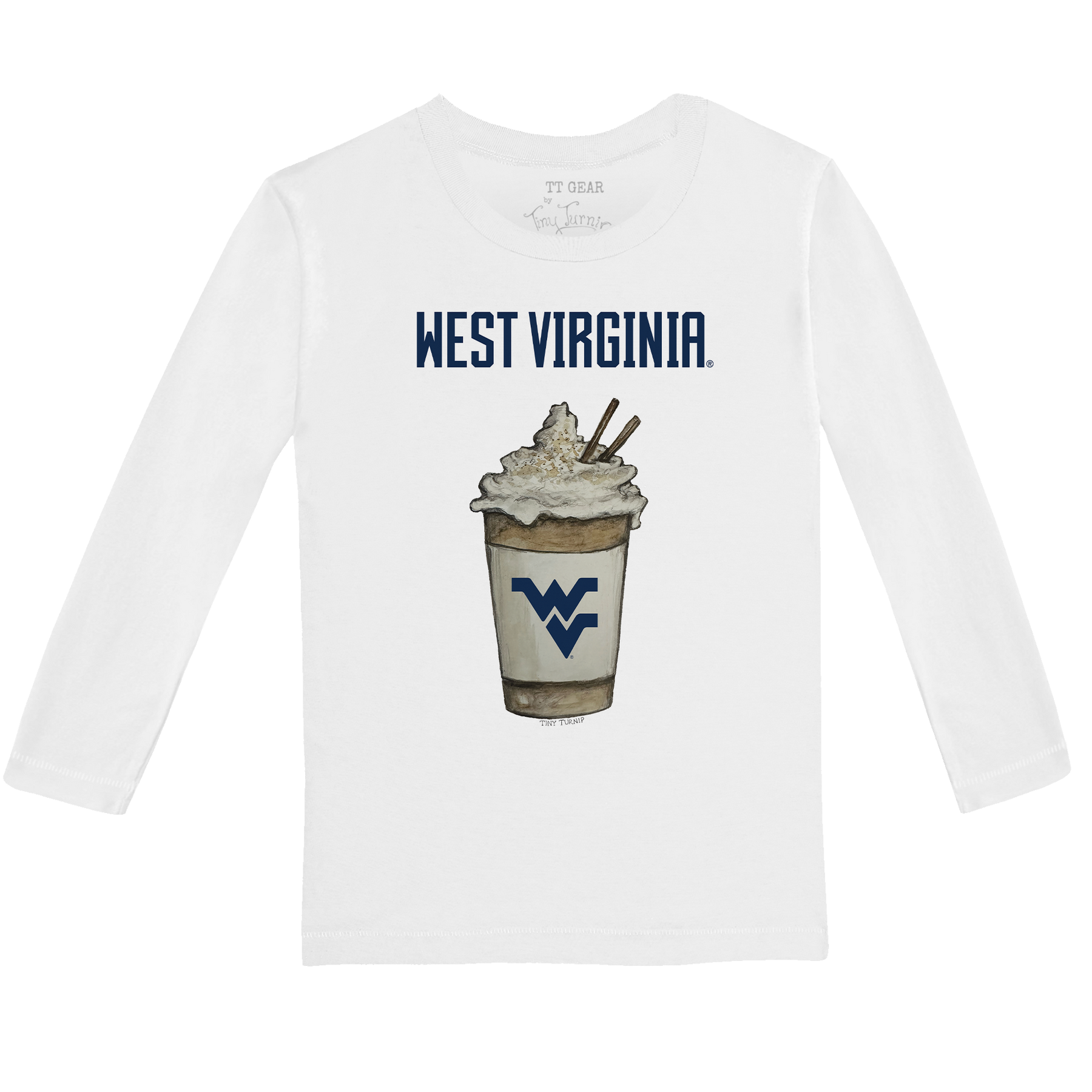 West Virginia Mountaineers Latte Long-Sleeve Tee Shirt
