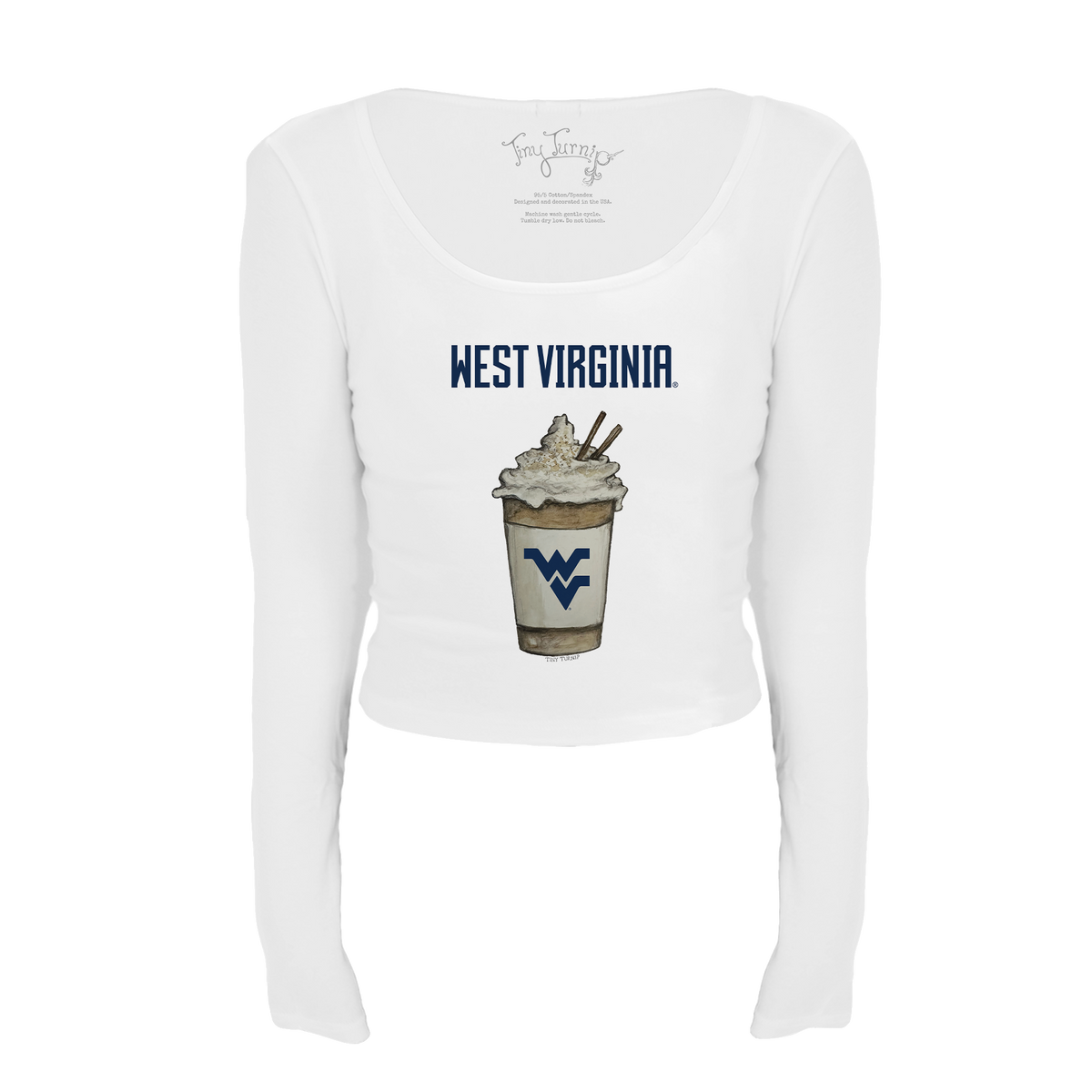 West Virginia Mountaineers Latte Women's Lucy Long Sleeve