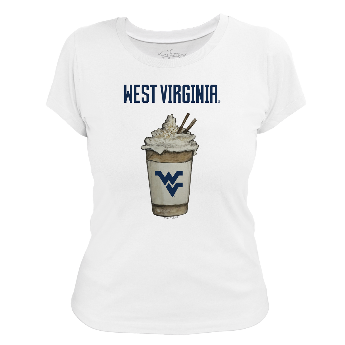West Virginia Mountaineers Latte Women's Tee Shirt