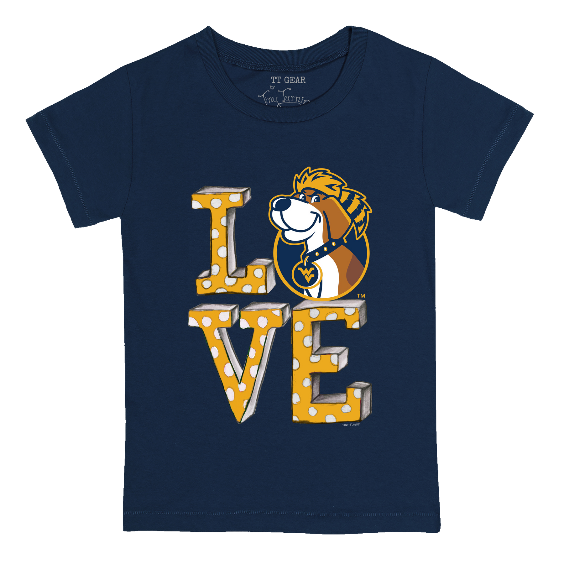 West Virginia Mountaineers LOVE Kid's Tee Shirt