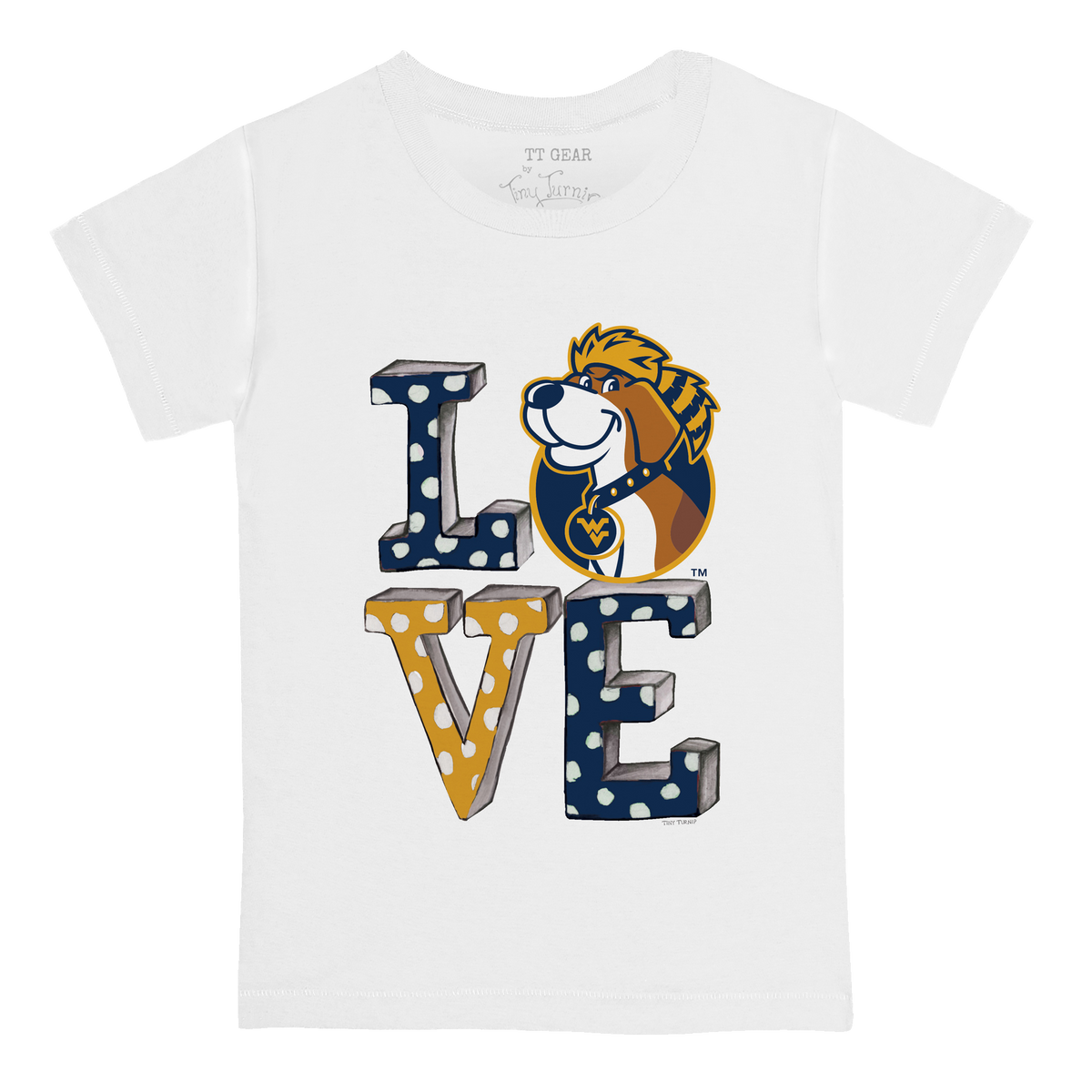 West Virginia Mountaineers LOVE Kid's Tee Shirt
