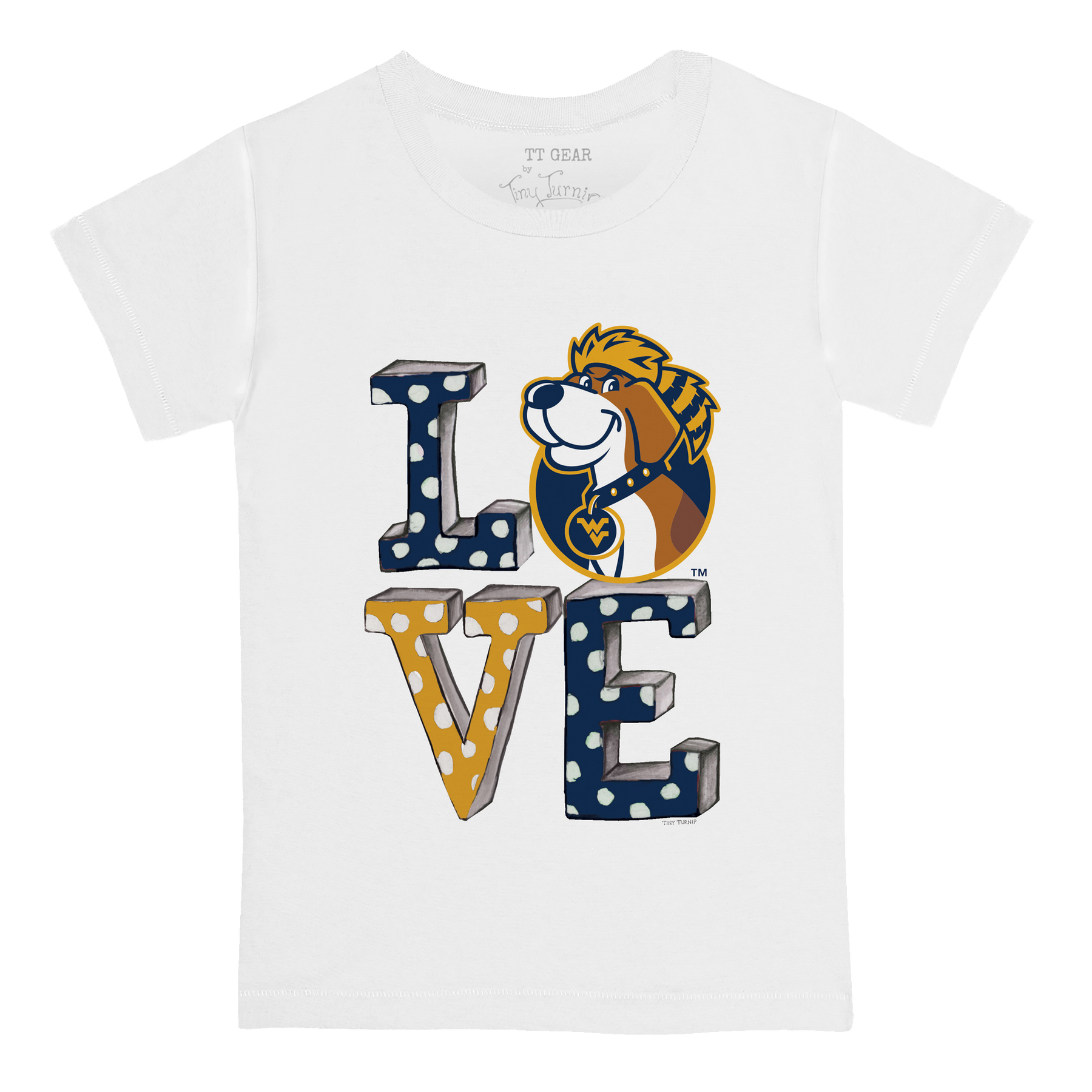 West Virginia Mountaineers LOVE Kid's Tee Shirt
