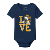 West Virginia Mountaineers LOVE Short Sleeve Snapper