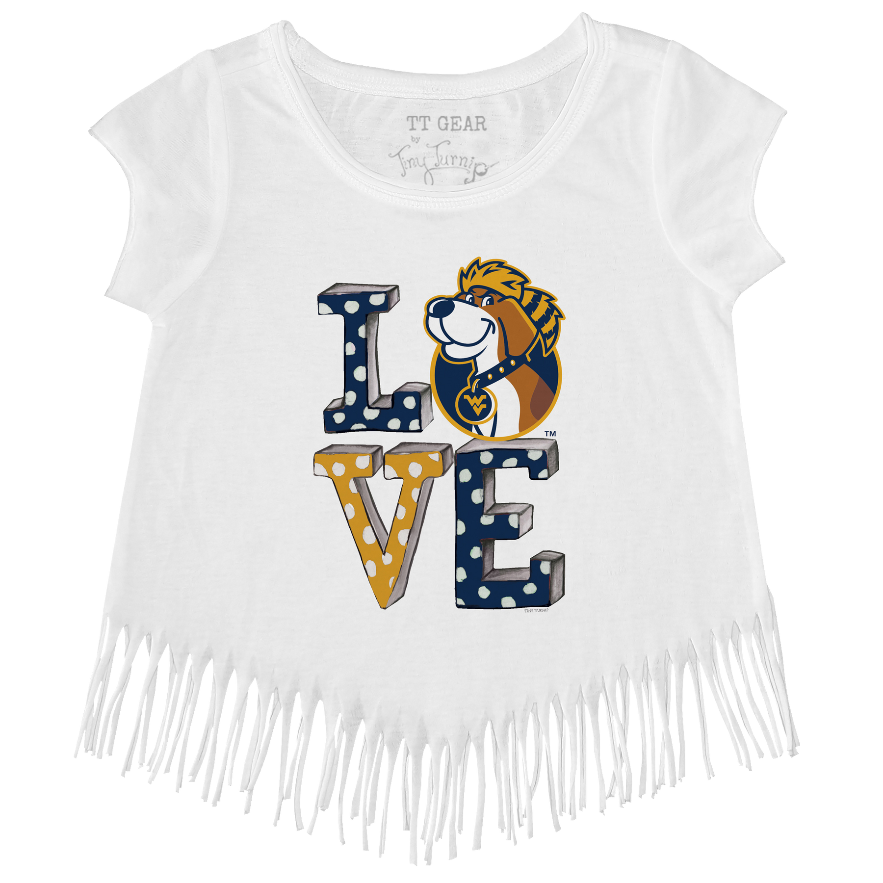 West Virginia Mountaineers LOVE Fringe Tee