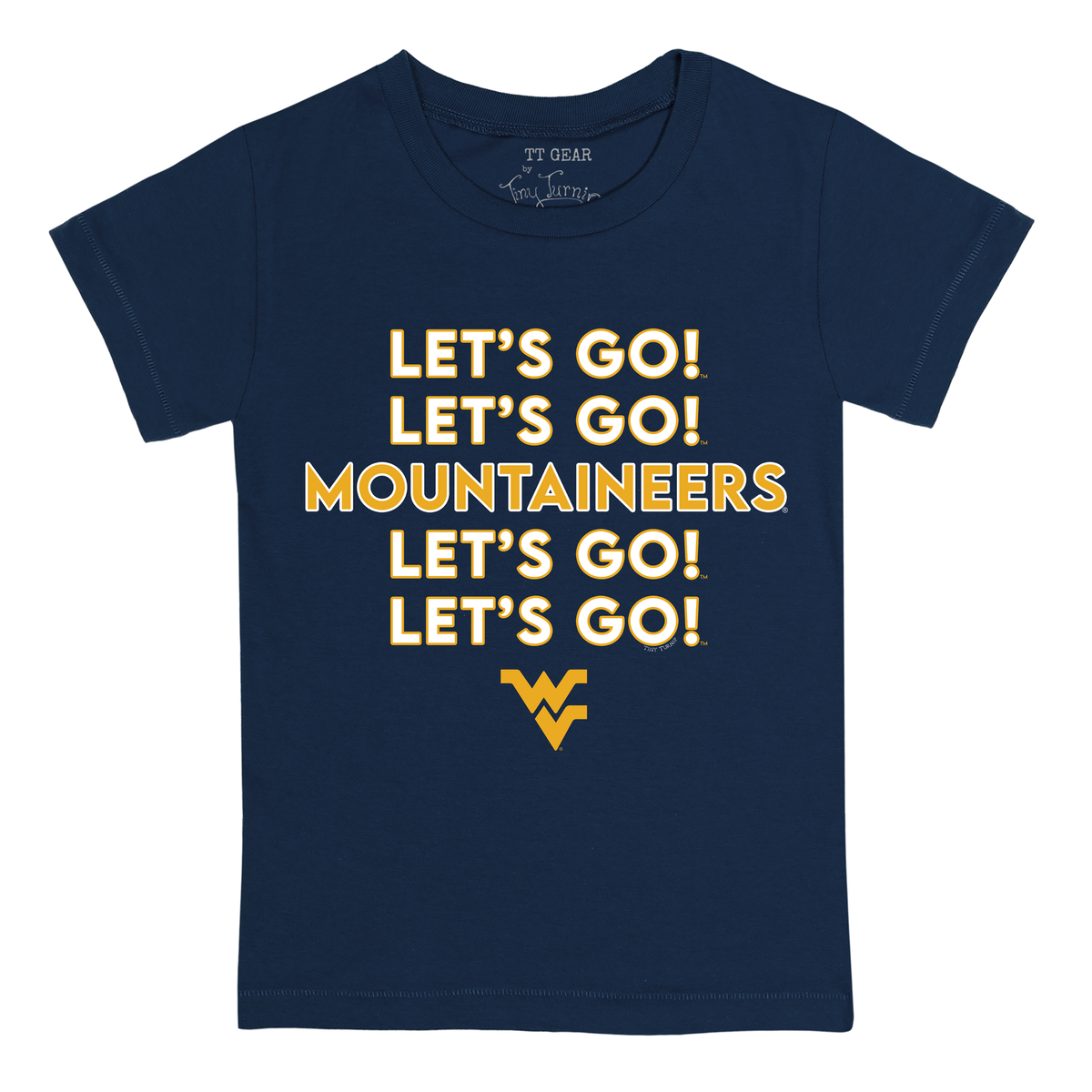 West Virginia Mountaineers Stacked Kid's Tee Shirt