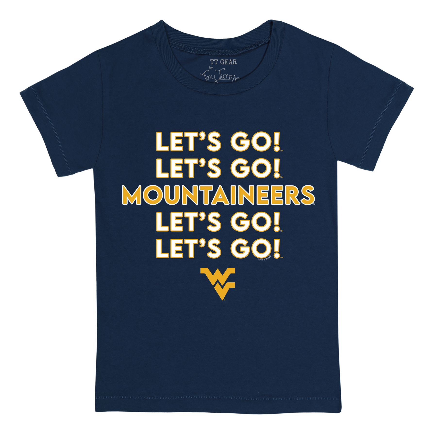 West Virginia Mountaineers Stacked Kid's Tee Shirt