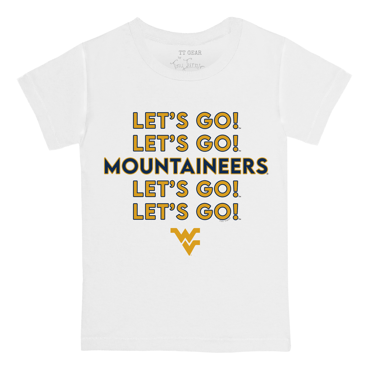 West Virginia Mountaineers Stacked Kid's Tee Shirt