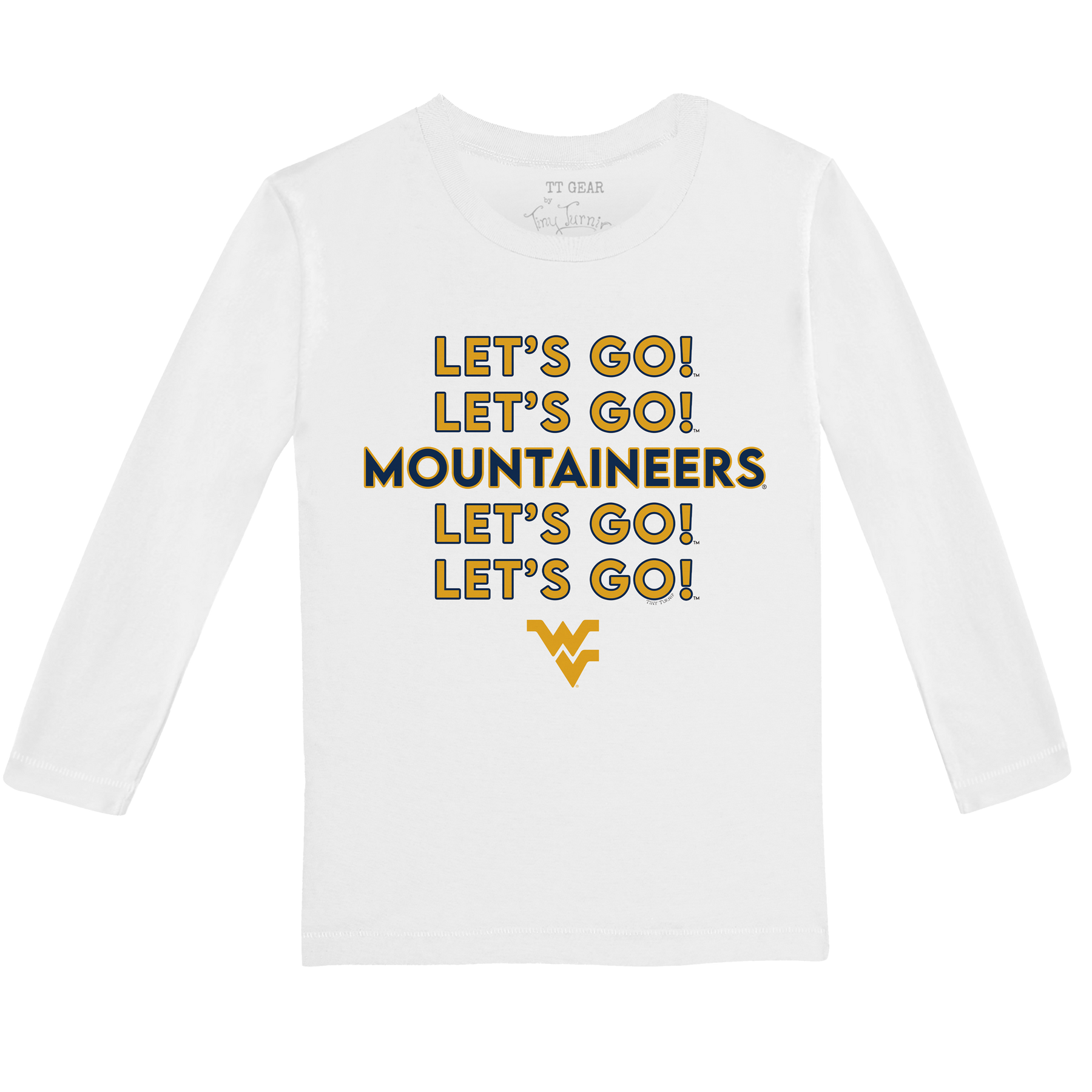 West Virginia Mountaineers Stacked Long-Sleeve Tee Shirt