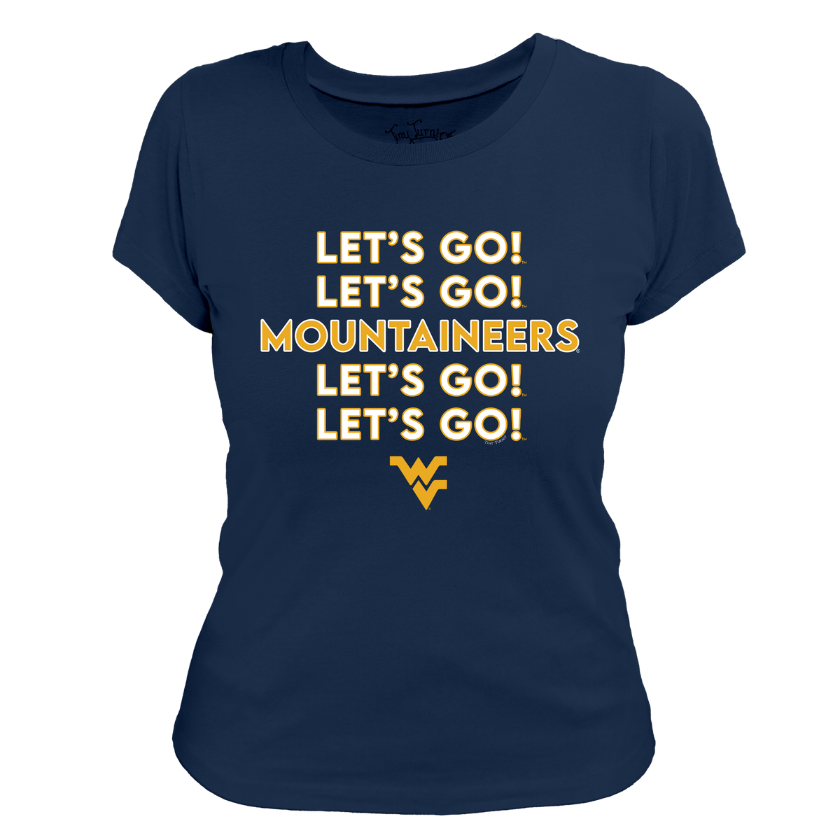 West Virginia Mountaineers Stacked Women's Tee Shirt