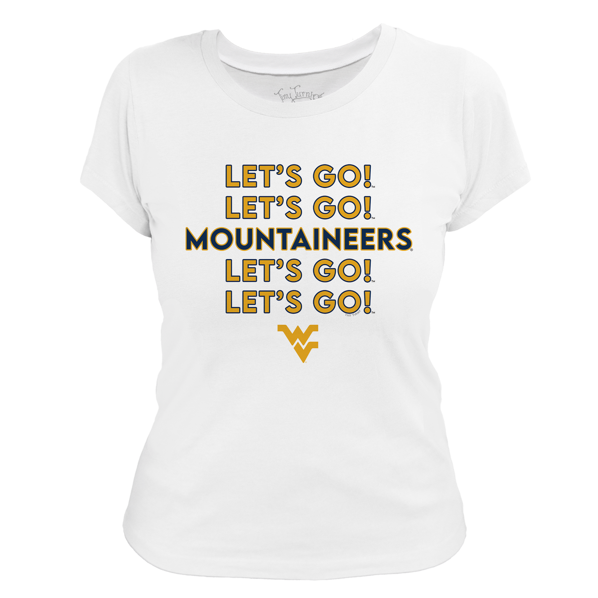 West Virginia Mountaineers Stacked Women's Tee Shirt
