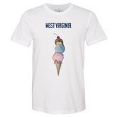 West Virginia Mountaineers Triple Scoop Unisex Tee Shirt