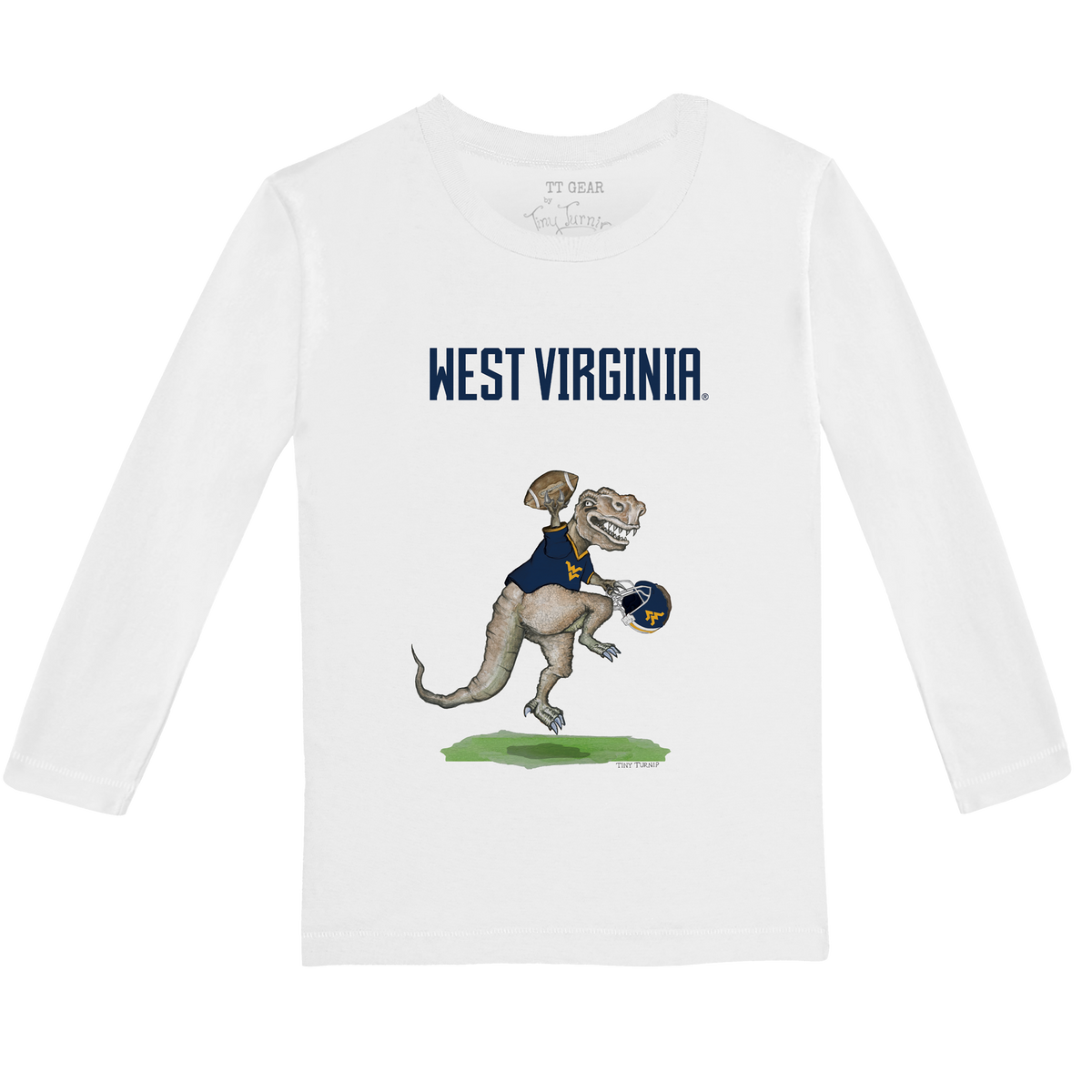 West Virginia Mountaineers TT Rex Long-Sleeve Tee Shirt