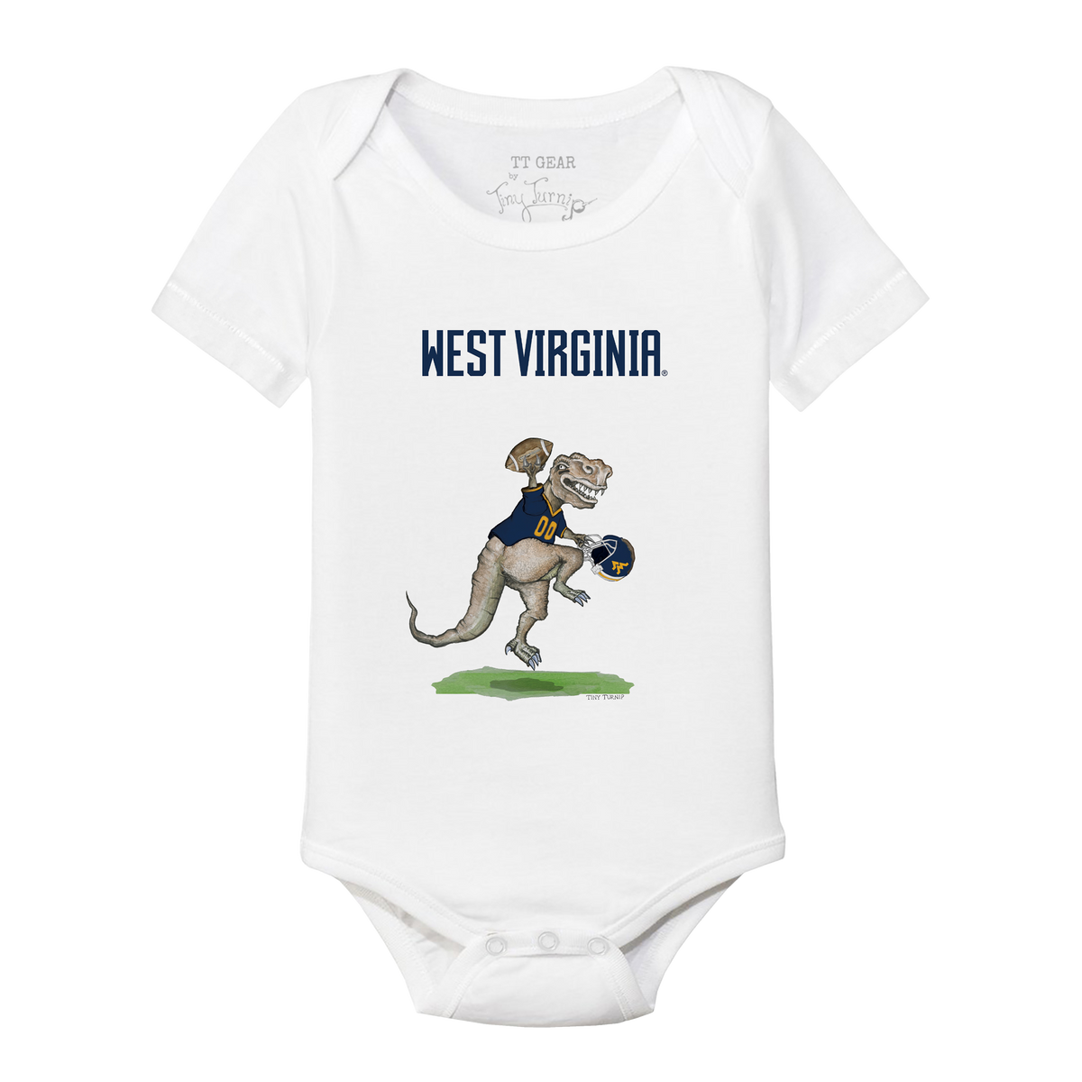 West Virginia Mountaineers TT Rex Short Sleeve Snapper