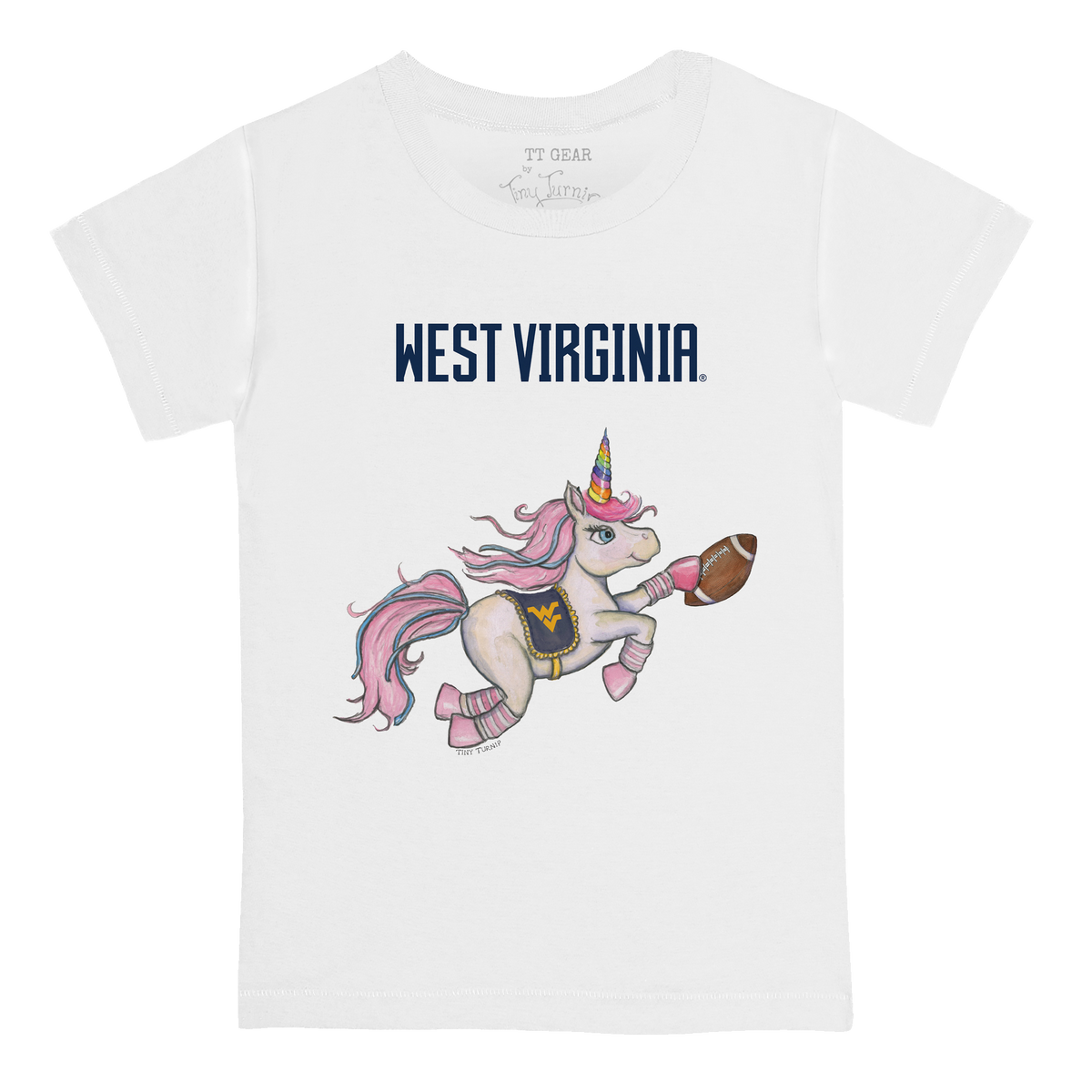 West Virginia Mountaineers Unicorn Kid's Tee Shirt