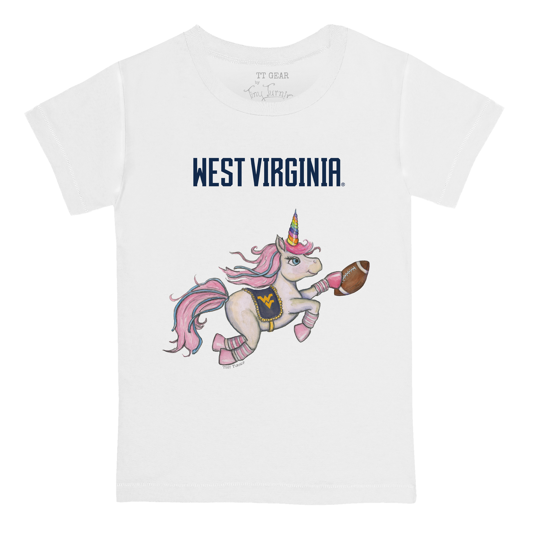 West Virginia Mountaineers Unicorn Kid's Tee Shirt