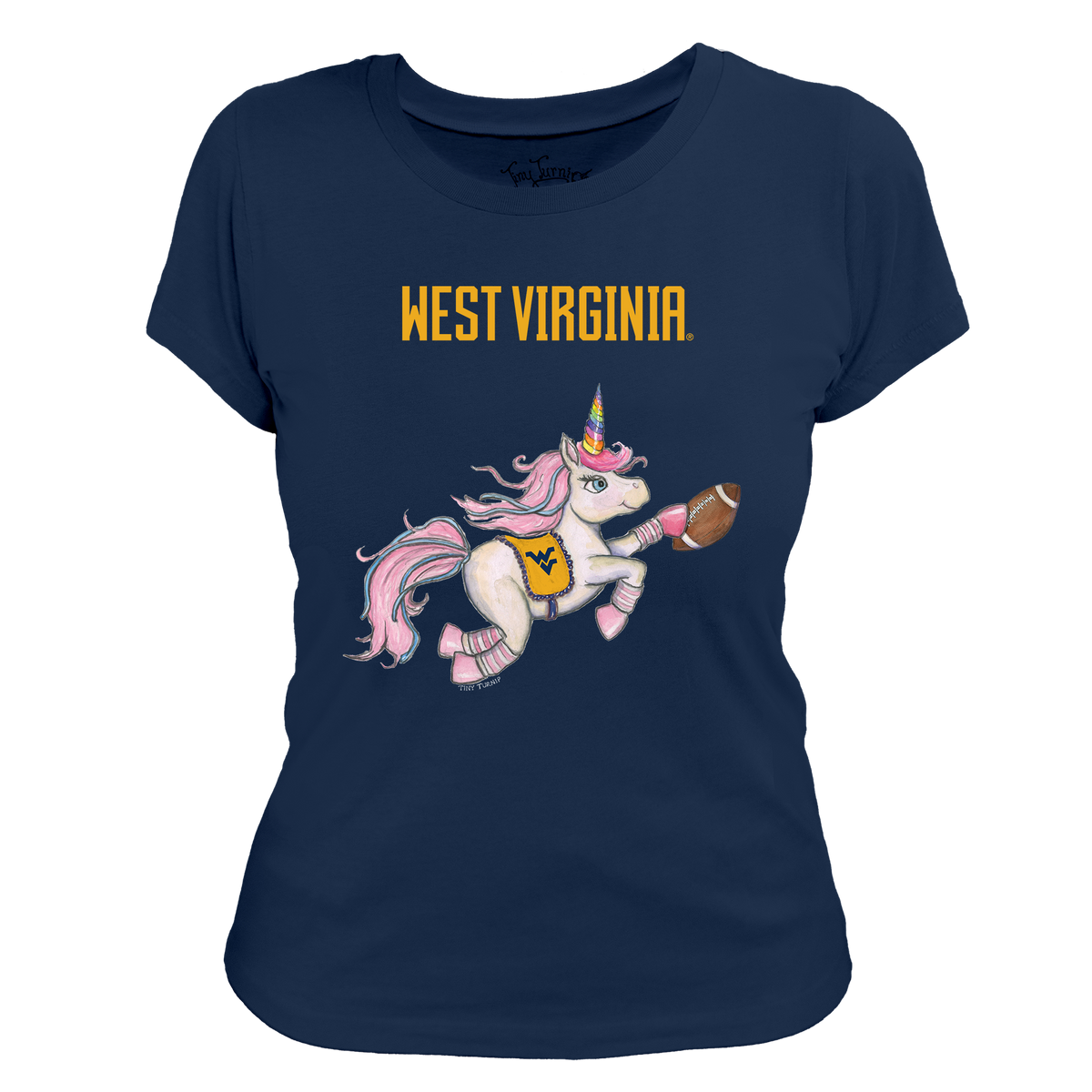 West Virginia Mountaineers Unicorn Women's Tee Shirt