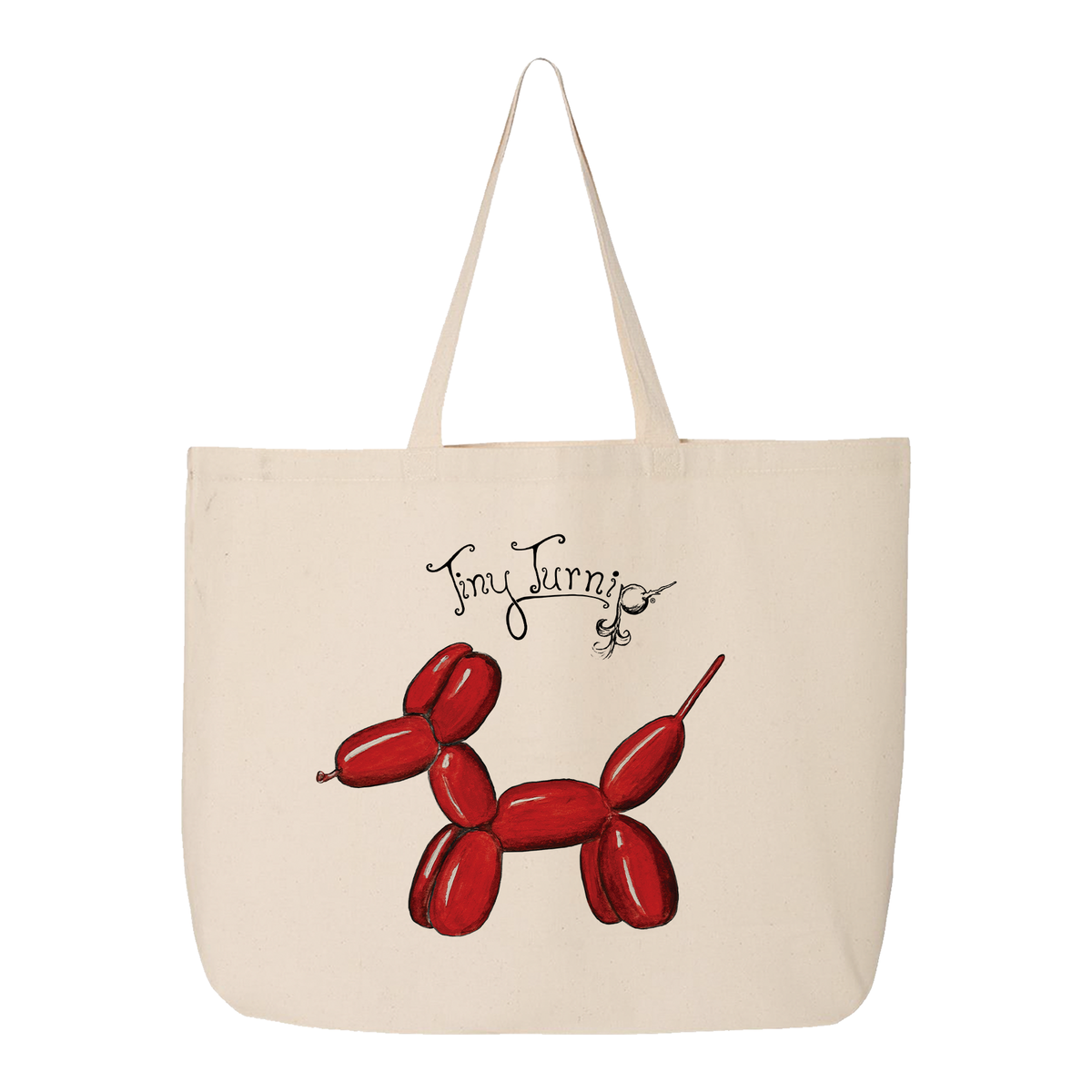 Balloon Dog Canvas Tote Bag