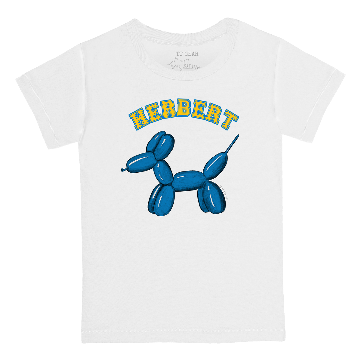 VIP Football: Balloon Dog w/ Name - Kid's Tee Shirt