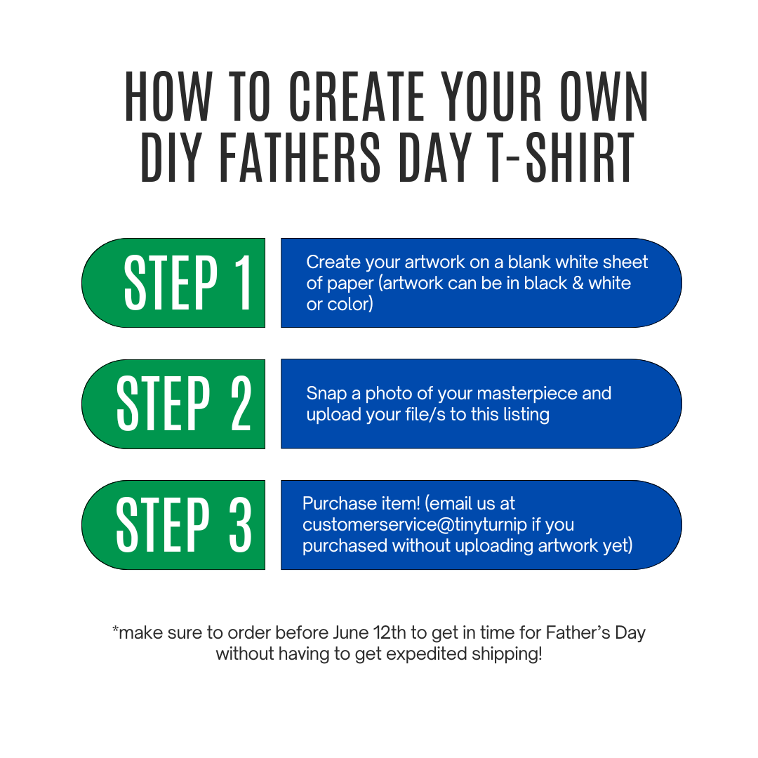 DIY Father's Day Unisex Tee Shirt