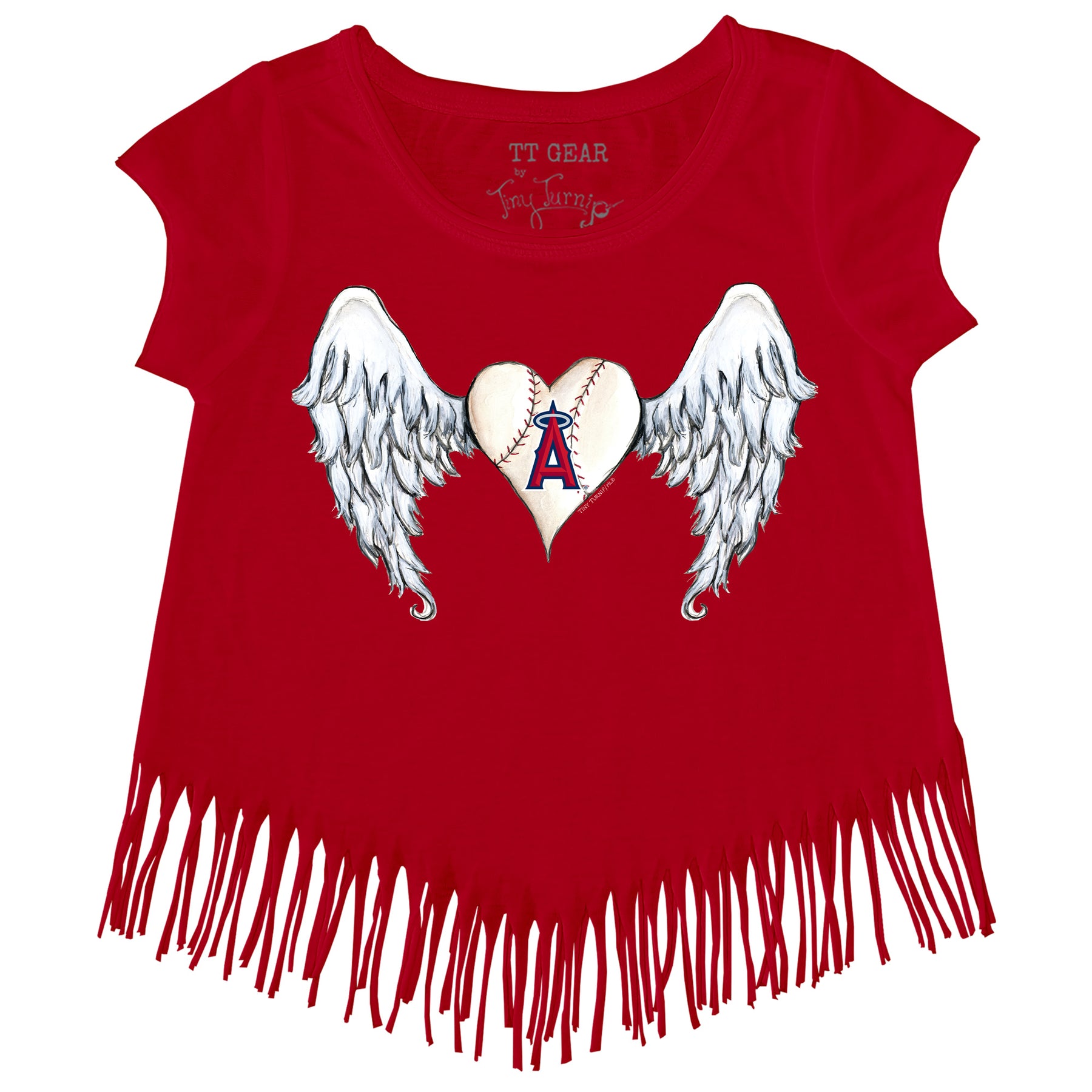 Los Angeles Angels Angel Wings Fringe Tee
