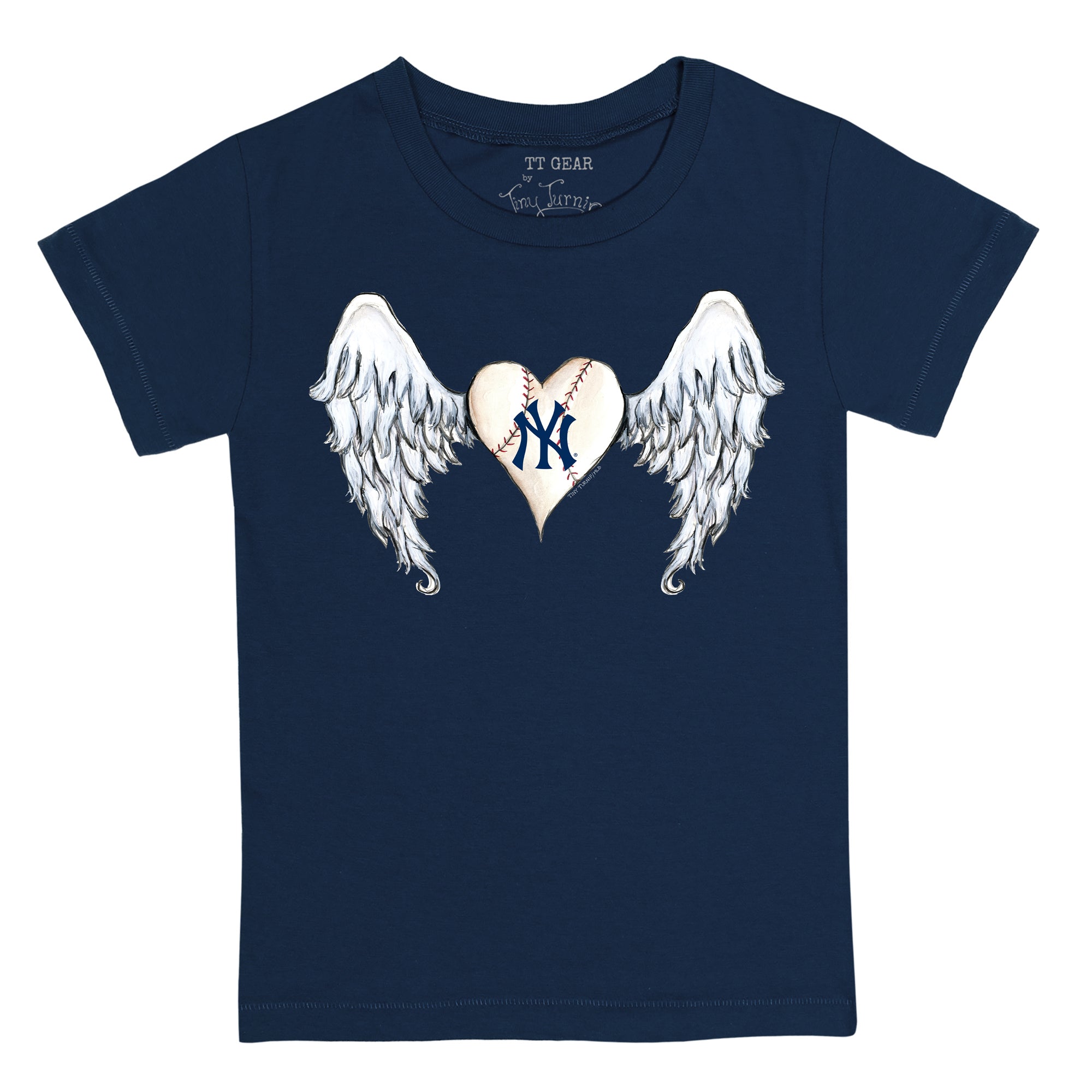 New York Yankees Angel Wings Tee Shirt Tiny Turnip