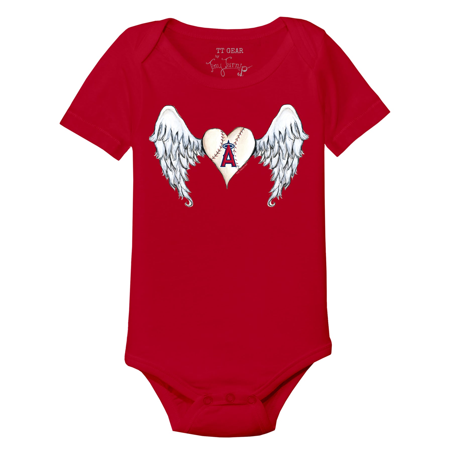 Los Angeles Angels Angel Wings Short Sleeve Snapper