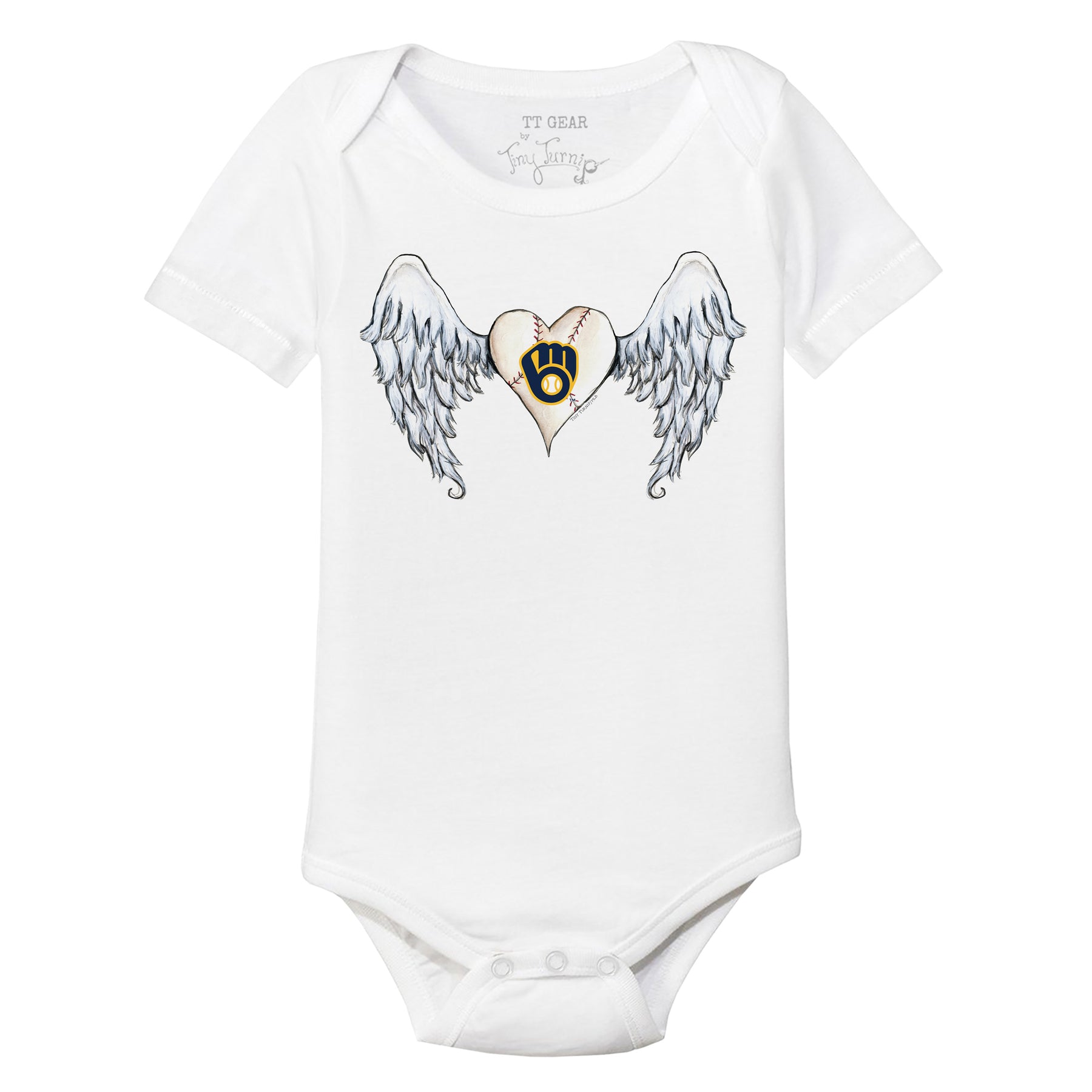 Milwaukee Brewers Angel Wings Short Sleeve Snapper