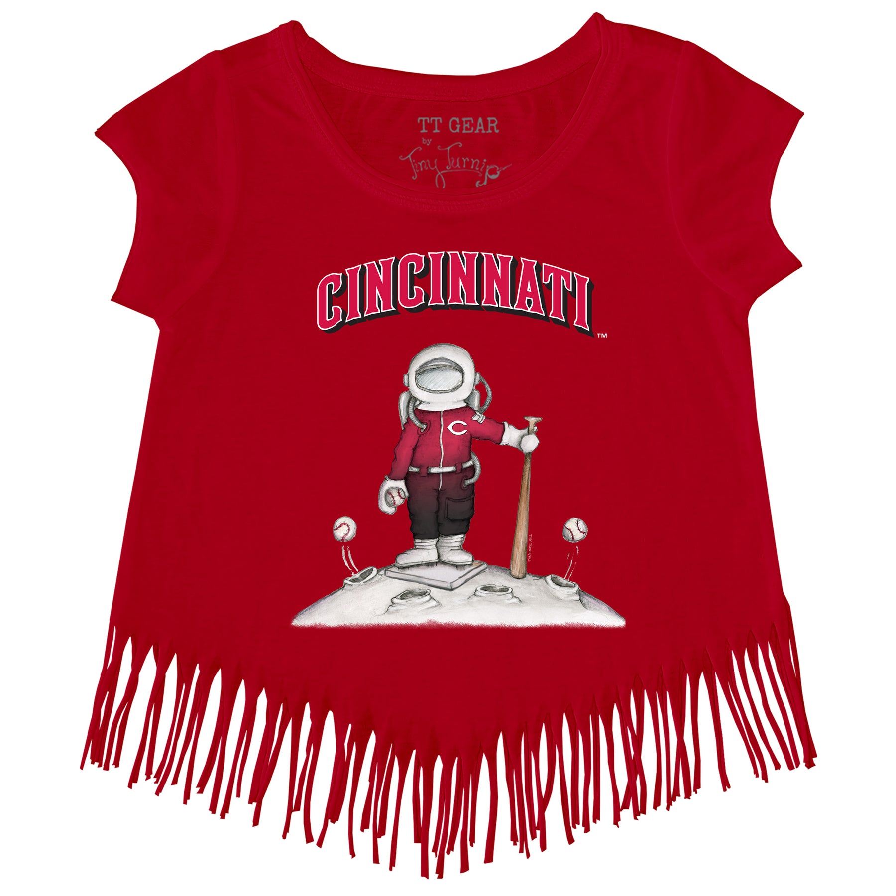 Cincinnati Reds Astronaut Fringe Tee