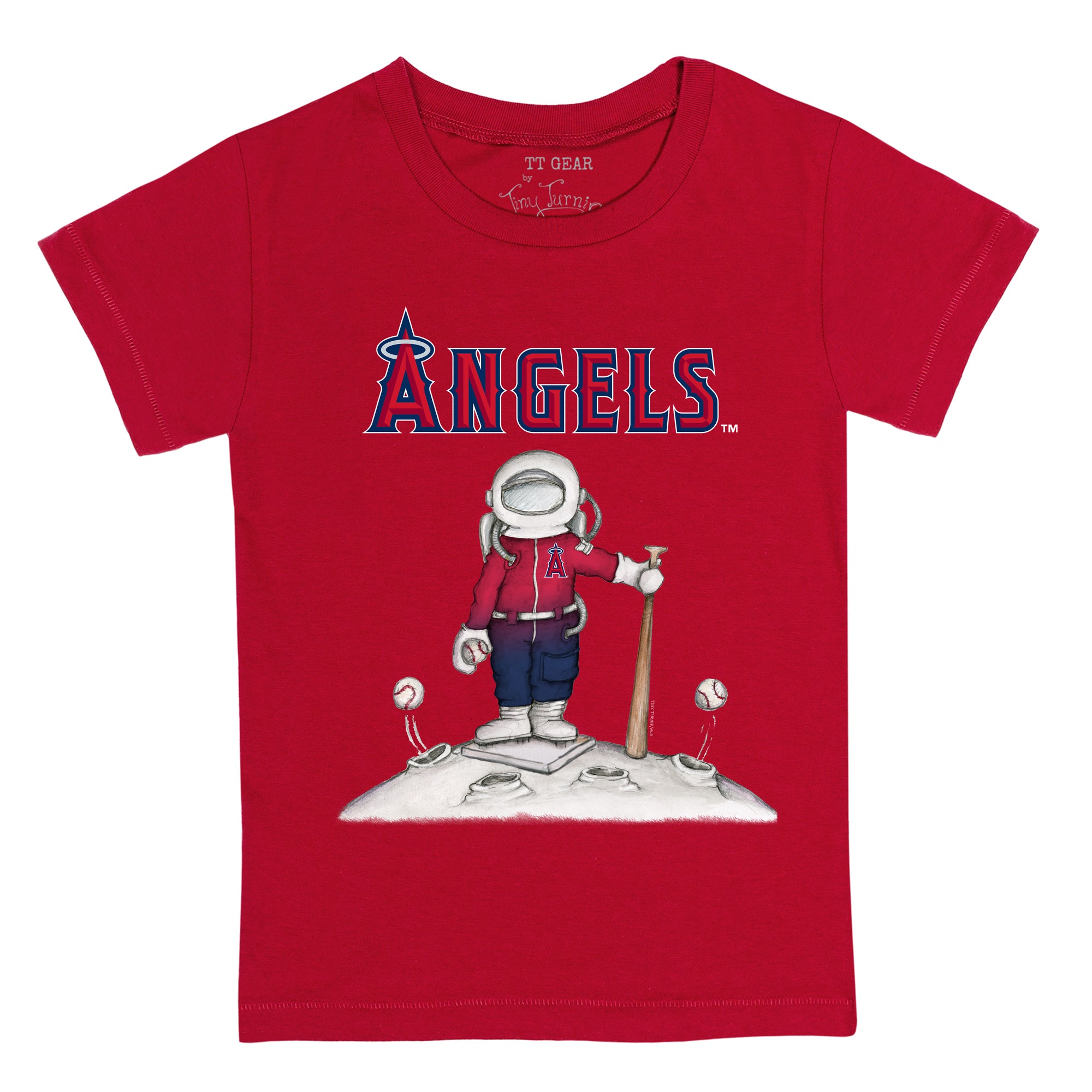 Los Angeles Angels Astronaut Tee Shirt 24M / Red