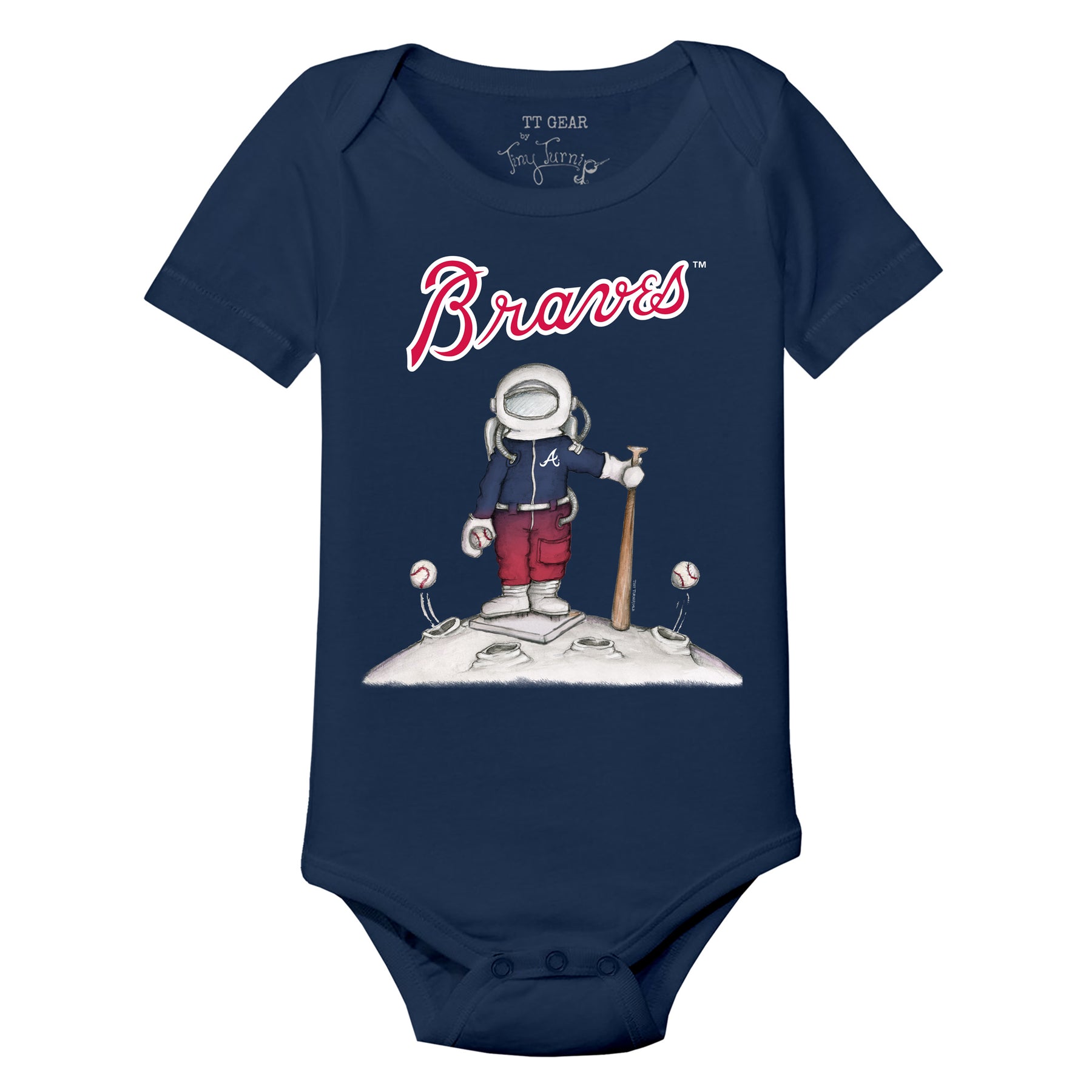 Atlanta Braves Astronaut Short Sleeve Snapper