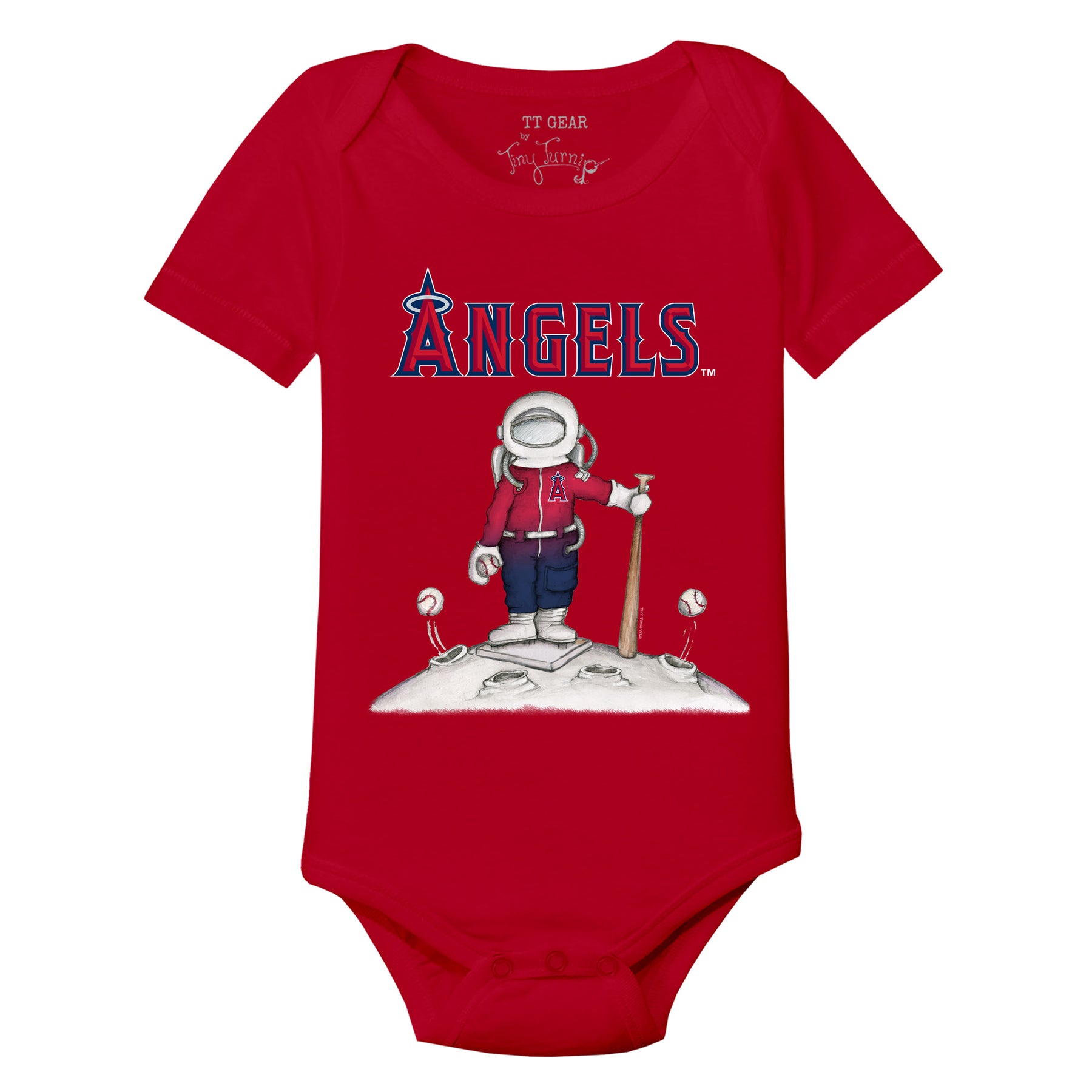 Los Angeles Angels Astronaut Short Sleeve Snapper