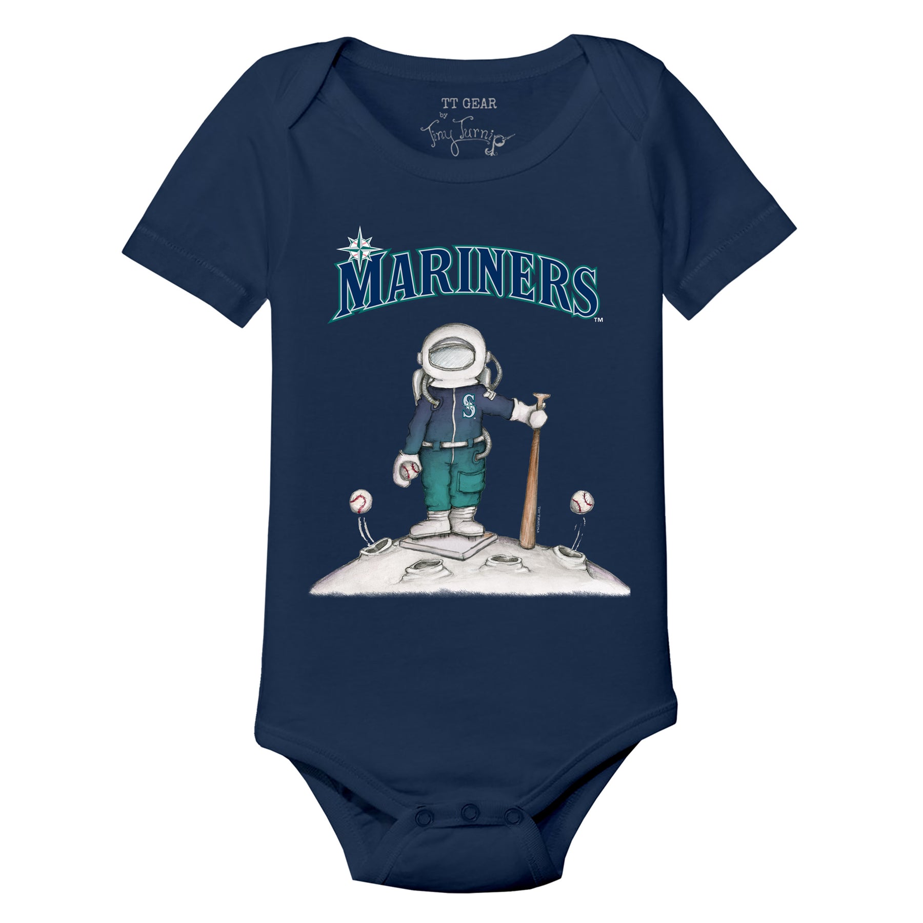 Seattle Mariners Astronaut Short Sleeve Snapper