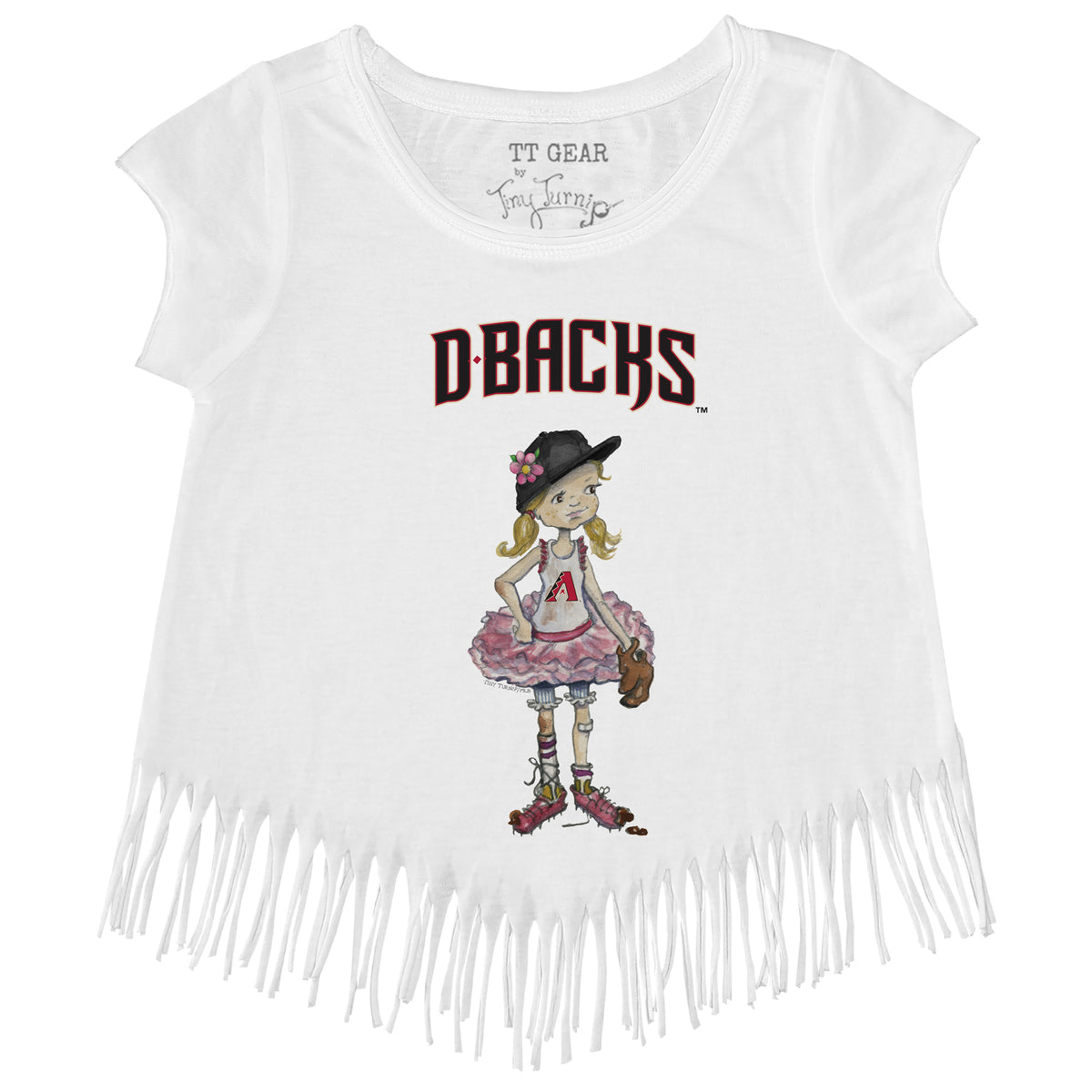 Arizona Diamondbacks Babes Fringe Tee