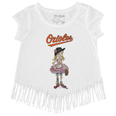 Baltimore Orioles Babes Fringe Tee