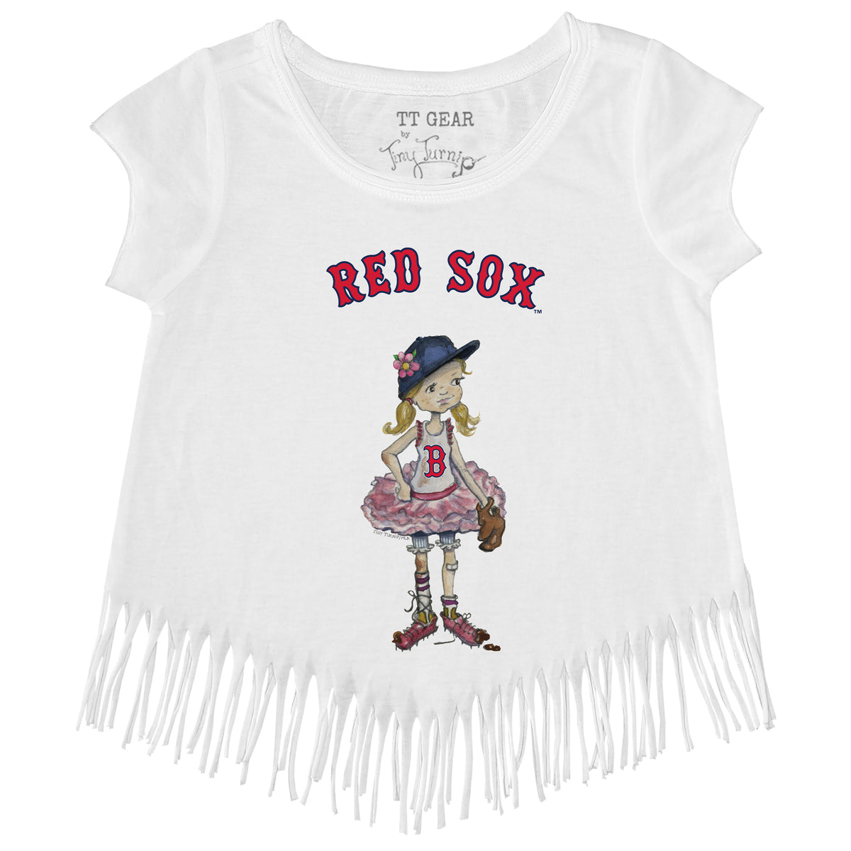 Boston Red Sox Babes Fringe Tee