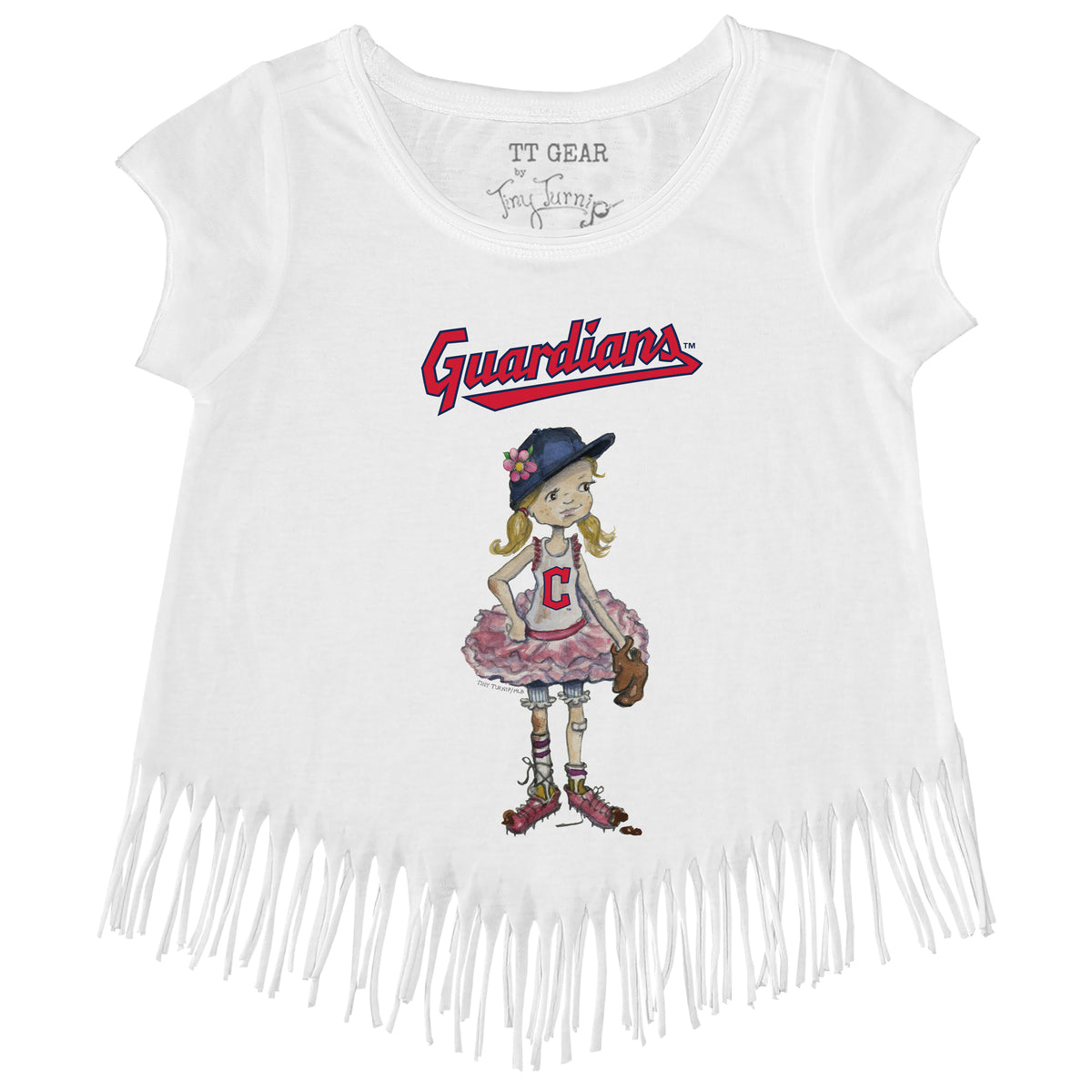 Cleveland Guardians Babes Fringe Tee