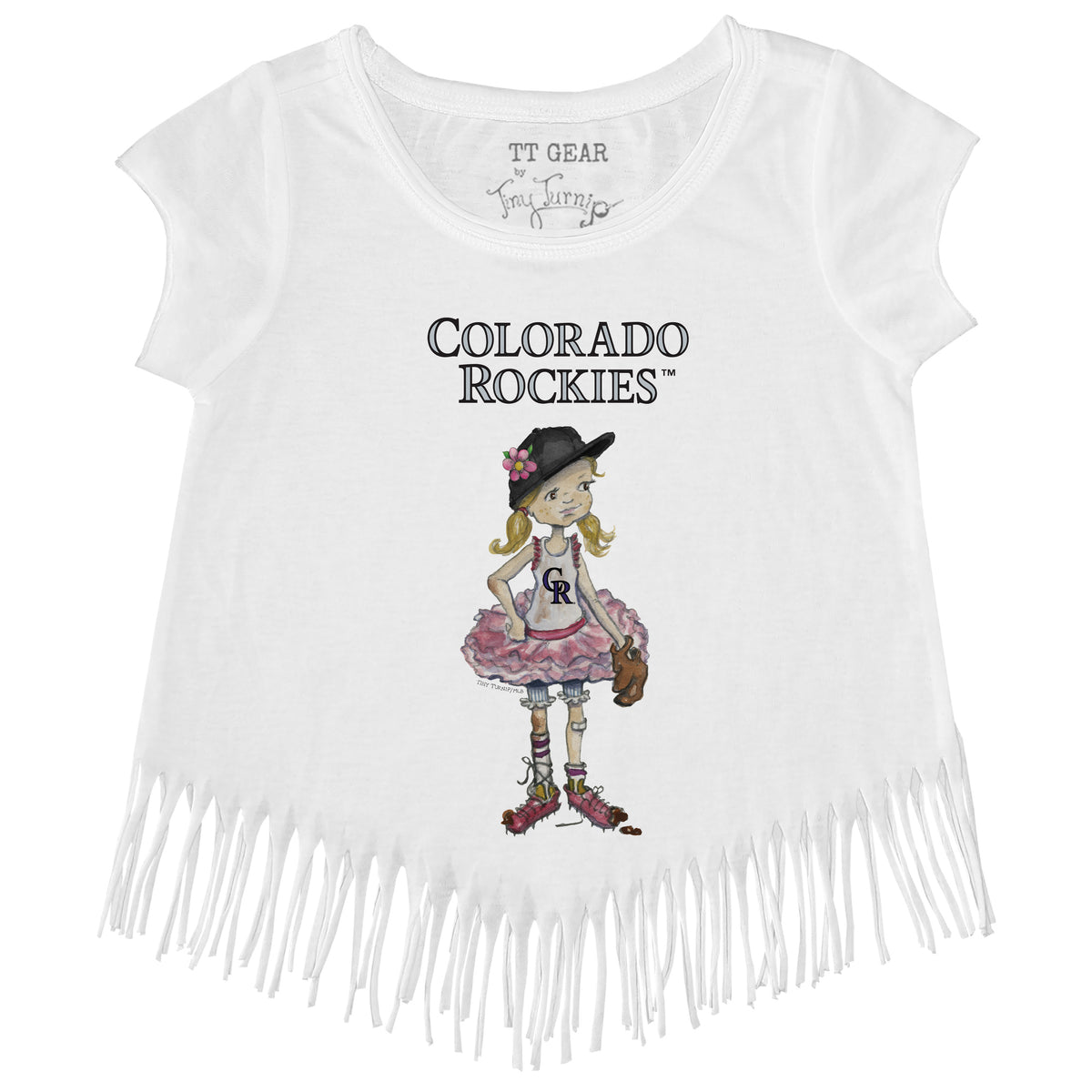 Colorado Rockies Babes Fringe Tee
